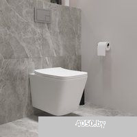 Lauter Square с жестким сиденьем Soft Close 214903 + Breez 21GN7072BM (скрытое крепление)