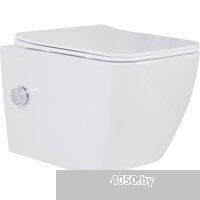 Roxen Cube bidet в комплекте с инсталляцией StounFix Dual Fresh 6 в 1 968439 (кнопка: сатин)