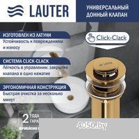 Lauter 21674A + клапан 21190G + сифон 21635G (золото)