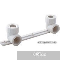 РосТурПласт Угольник ПП комбинированный под смеситель ВР (серый) 20х1/2&quot