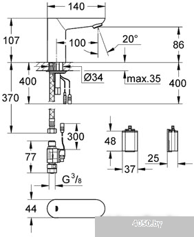 Смеситель Grohe Euroeco Cosmopolitan E 36271000