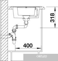 Кухонная мойка Blanco Metra 6 S Compact (серый беж) [517353]