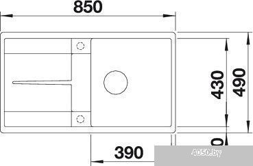Кухонная мойка Blanco Metra 5 S-F (кофе) [519104]