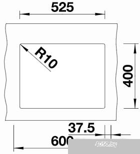 Кухонная мойка Blanco Subline 340/160-U 525985 (правая, черный)