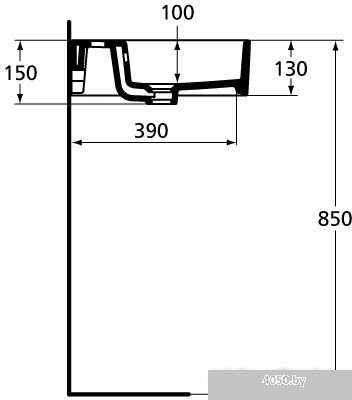 Умывальник Ideal Standard Strada K077801 60x42