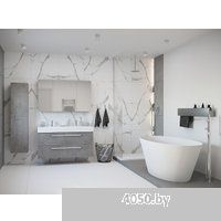 Belux Дубай ВД-1600 (белый матовый, Solid Surface)