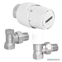 Комплект для подключения Ferro с термоголовкой ZTM21 (хром)