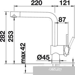 Смеситель Blanco Linus Silgranit (антрацит) [516698]
