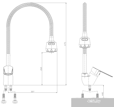 Смеситель Rossinka Silvermix S35-26