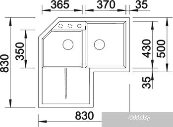 Кухонная мойка Blanco Metra 9 E (антрацит) [515576]