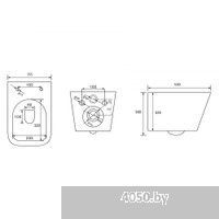 Abber Rechteck AC1201-AC0105-AC0121 (с кнопкой смыва)