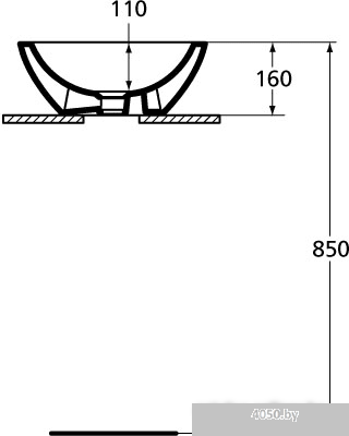 Умывальник Ideal Standard Strada K078301 42.5x42.5