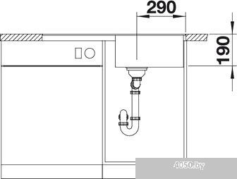 Кухонная мойка Blanco Metra 5 S-F (кофе) [519104]