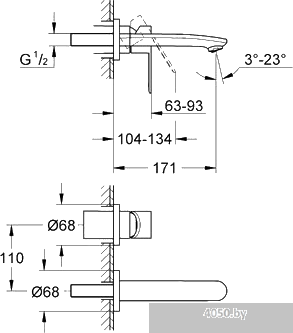 Смеситель Grohe Eurostyle Cosmopolitan 19571002