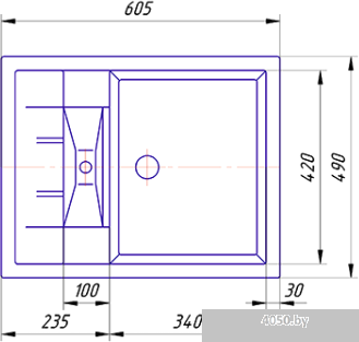 Кухонная мойка AlfaGrant Maingrant AG-005 (нуар)