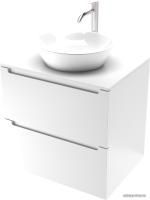 ЗОВ Тумба под умывальник Дион 60 D60LWP0M9003MKV5-KP13W (белый матовый)
