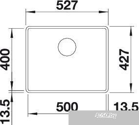 Кухонная мойка Blanco Subline 500-F 525994 (черный)
