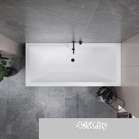 Lauter Oasis 170 21203070 (с каркасом, лицевым экраном черного цвета и сифоном 21Y31001 матовый черн