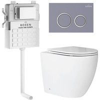 Roxen Antares в комплекте с инсталляцией Attach 5 в 1 966921 (кнопка: серый бетон)