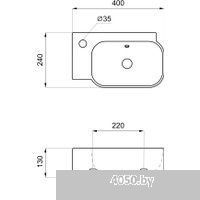 Lavinia Boho Bathroom Sink Slim 33311053