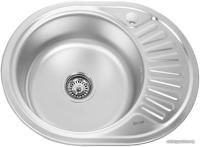 Кухонная мойка Sinklight 5745A (левая, матовая, глубина чаши 18 см, сталь 0.8)