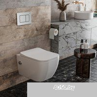 Roxen Cube bidet в комплекте с инсталляцией StounFix Dual Fresh 6 в 1 968439 (кнопка: сатин)