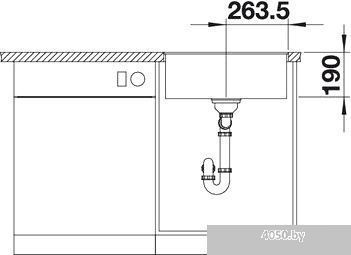 Кухонная мойка Blanco Subline 500-F 525994 (черный)