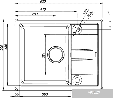 Кухонная мойка IDDIS Vane G V10W621i87