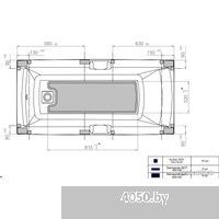 Triton Алекса 150x75 New (с ножками и сифоном)