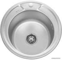 Кухонная мойка Sinklight 490 (декор, сталь 0.8 мм)