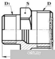 Цветлит Ниппель переходной 20x15 (3/4x1/2)