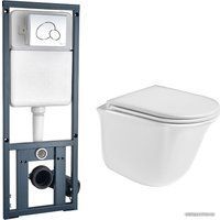 WeltWasser Telbach 004 GL-WT + Marberg 410 RD (белый глянец/хром)