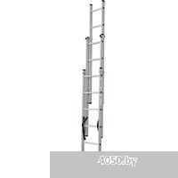 Новая высота NV 123 алюминиевая трёхсекционная 3x6 ступеней