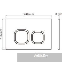 Roxen Antares Tornado в комплекте с инсталляцией StounFix Dual Fresh 6 в 1 968388 (кнопка: пастель б