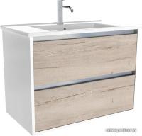 ЗОВ Тумба с умывальником Парма 70 P70LWP0MWHMC1A-OL70 (белый/белый галифакс)