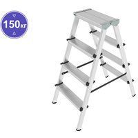 Новая высота NV 112 алюминиевая двухсторонняя 2x4 ступеней