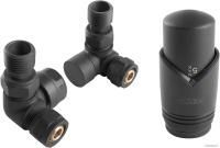 Ferro Угловой с термоголовкой ZTO30AT (антрацит)