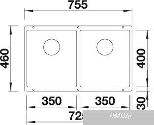 Кухонная мойка Blanco Subline 350/350-U (мускат)