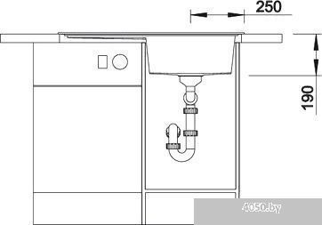 Кухонная мойка Blanco Zenar 45 S (жемчужный, правая) [520612]