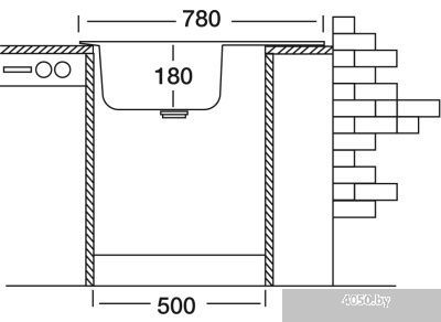 Кухонная мойка Kromevye EC 164 D
