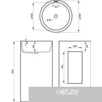 Wellsee Chalice Perfection 230613000 (отдельностоящий, без отверстия под смеситель, матовый черный/г