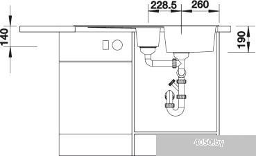 Кухонная мойка Blanco Zia 6 S (серый беж) [517419]