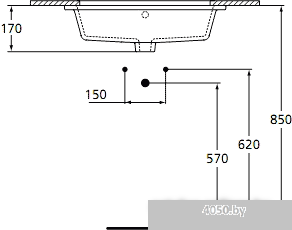 Умывальник Ideal Standard Strada K077901 59.5x44