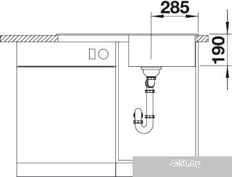 Кухонная мойка Blanco Zia 5 S (антрацит) [520511]