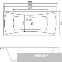 Lauter Belgravia 170x75 21110170 (с каркасом и лицевым экраном)