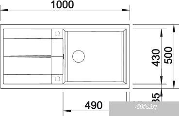 Кухонная мойка Blanco Metra XL 6 S (мускат) [521896]