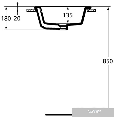 Умывальник Ideal Standard Strada K078001 59.5x44