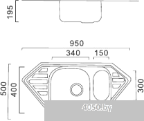 Кухонная мойка FRAP FD5095T