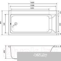 Lauter Seraphina 160x80 2112160L (с ножками, лицевым и торцевым экранами)