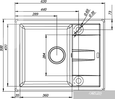 Кухонная мойка IDDIS Vane G V06B621i87